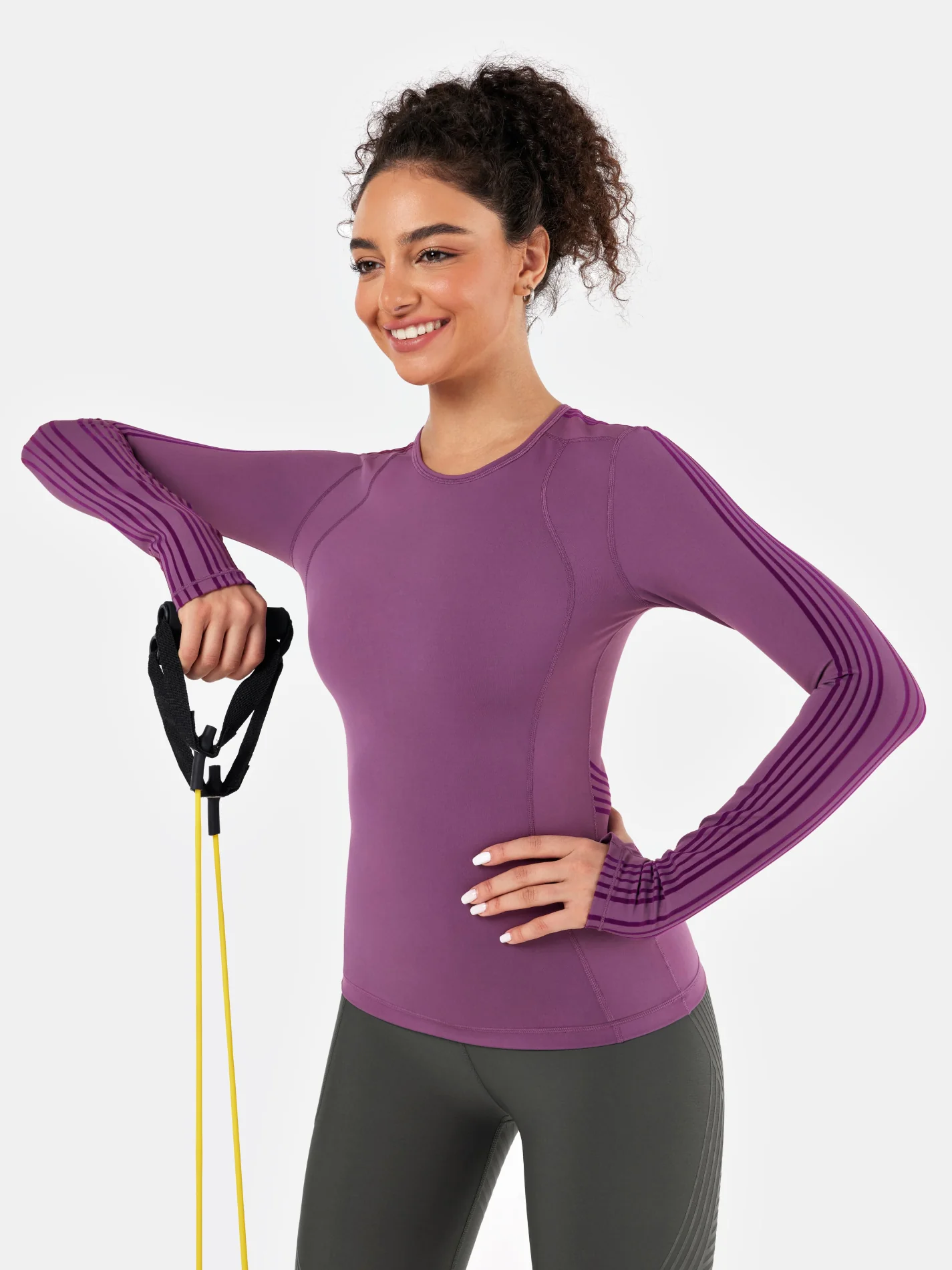 PowerBand Resistance Long Sleeve Top - Image 3