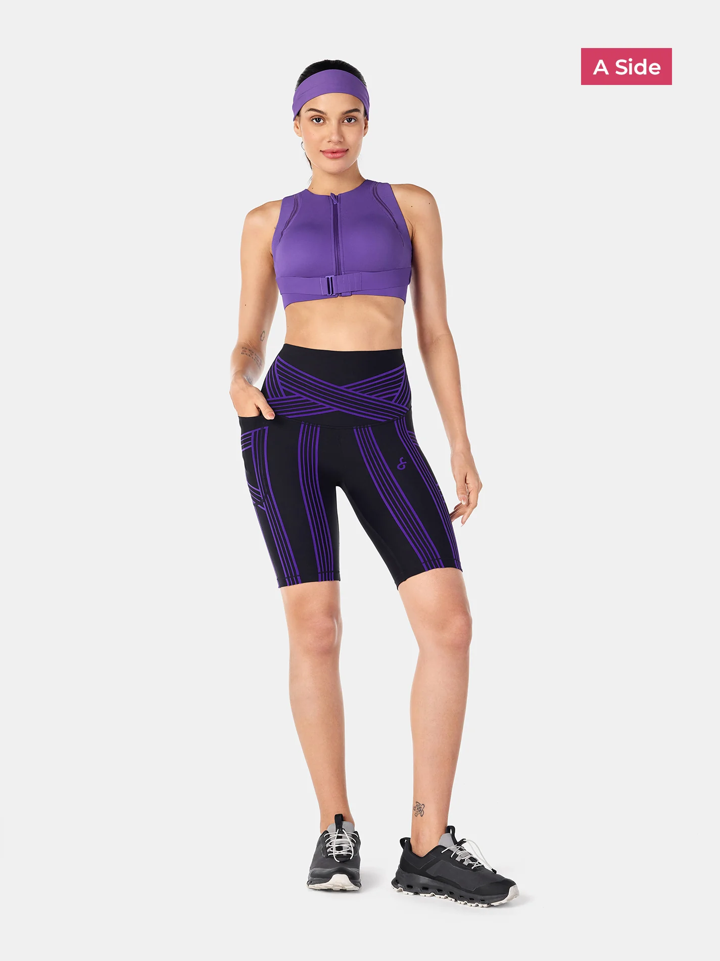 PowerBand Resistance 9" Biker Shorts (Reversible Wear) - Image 26