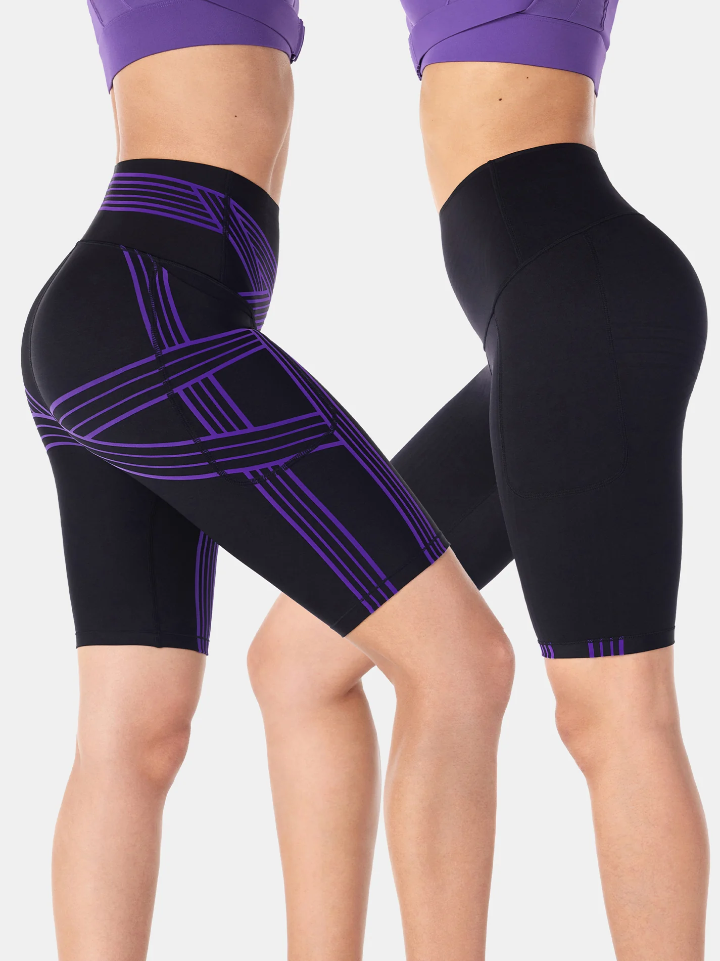 PowerBand Resistance 9" Biker Shorts (Reversible Wear) - Image 30