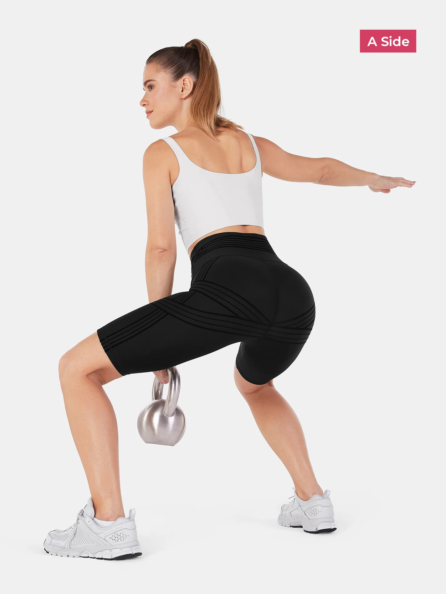 PowerBand Resistance 9" Biker Shorts (Reversible Wear) - Image 8