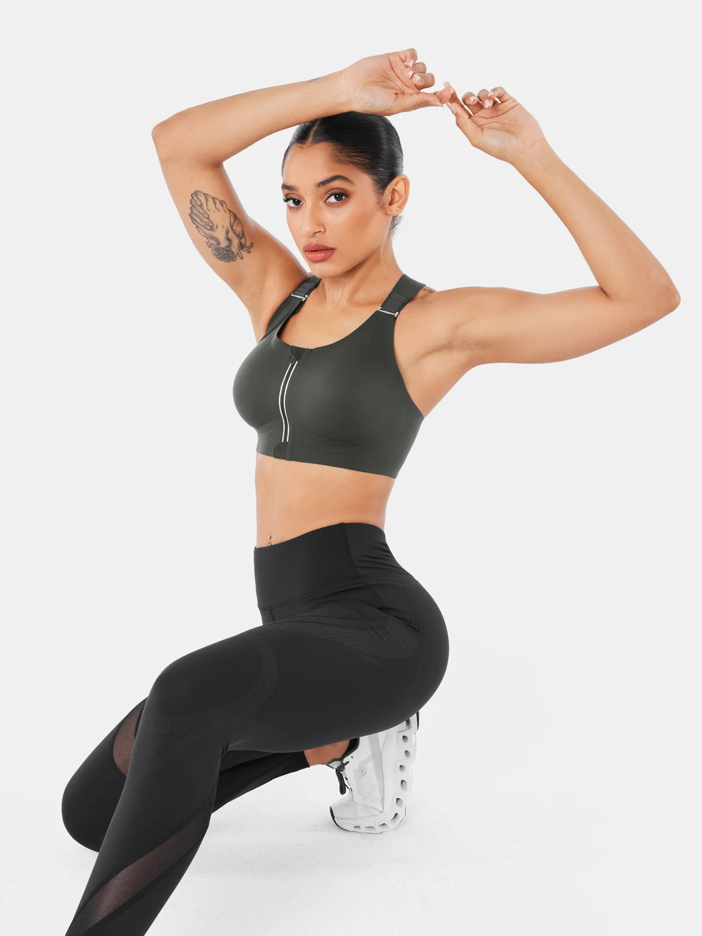 SpeedDry™ Front Zip Sports Bra - Image 17